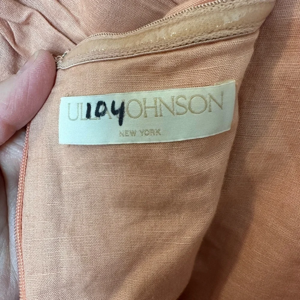 New! ULLA JOHNSON Savannah Mini Dress Azalea - Picture 10 of 11